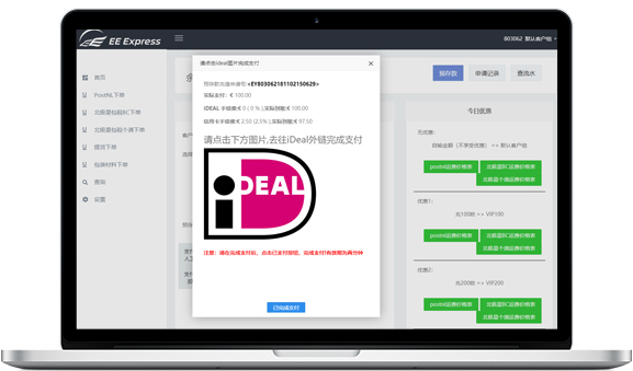 Multi-currency payment platform interface