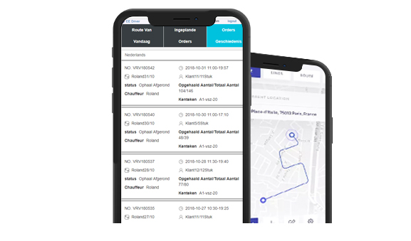 Pickup Route Planning on Smartphone